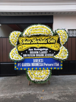 Papan Bunga Duka di Pendowoharjo